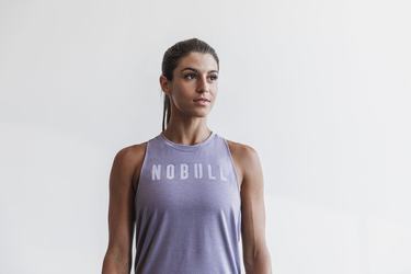 Nobull High-Neck Seasonal Colors Women's Tank Tops Lavender | Australia (RG6475)